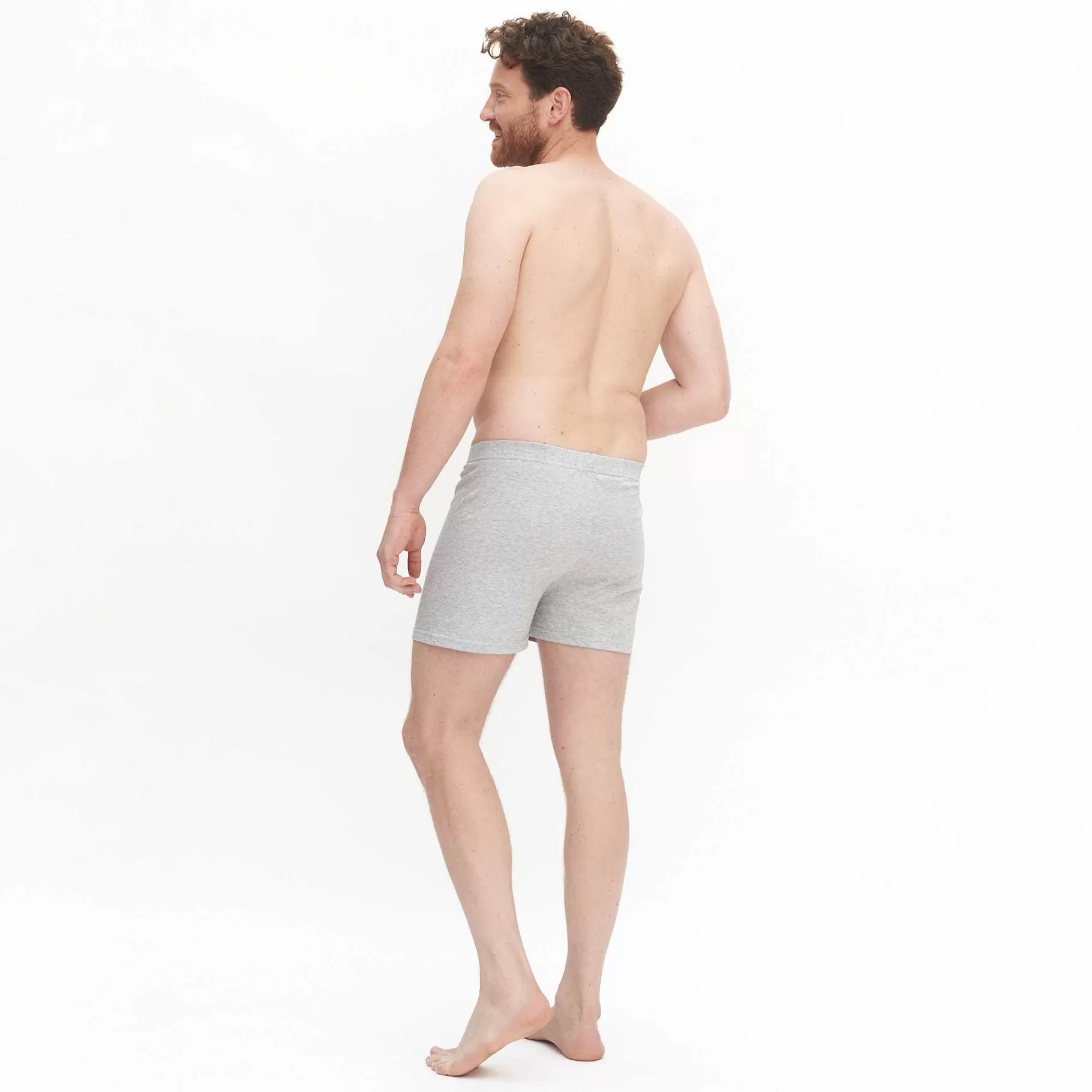 LIVING CRAFTS Ben | Boxershorts Grijs Gemeleerd Outlet