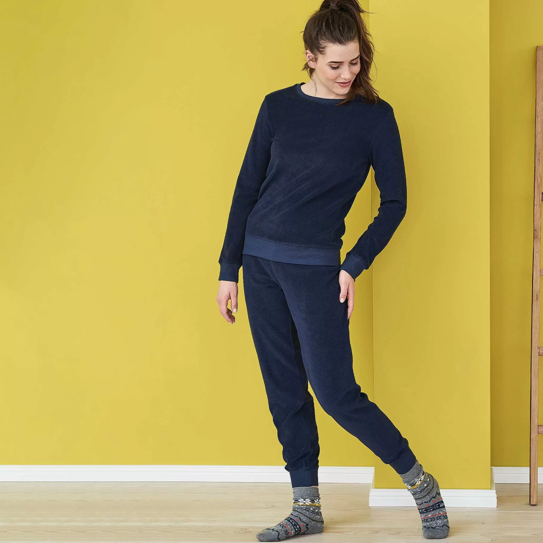 LIVING CRAFTS Bonnie | Terry Pyjama Marine Discount