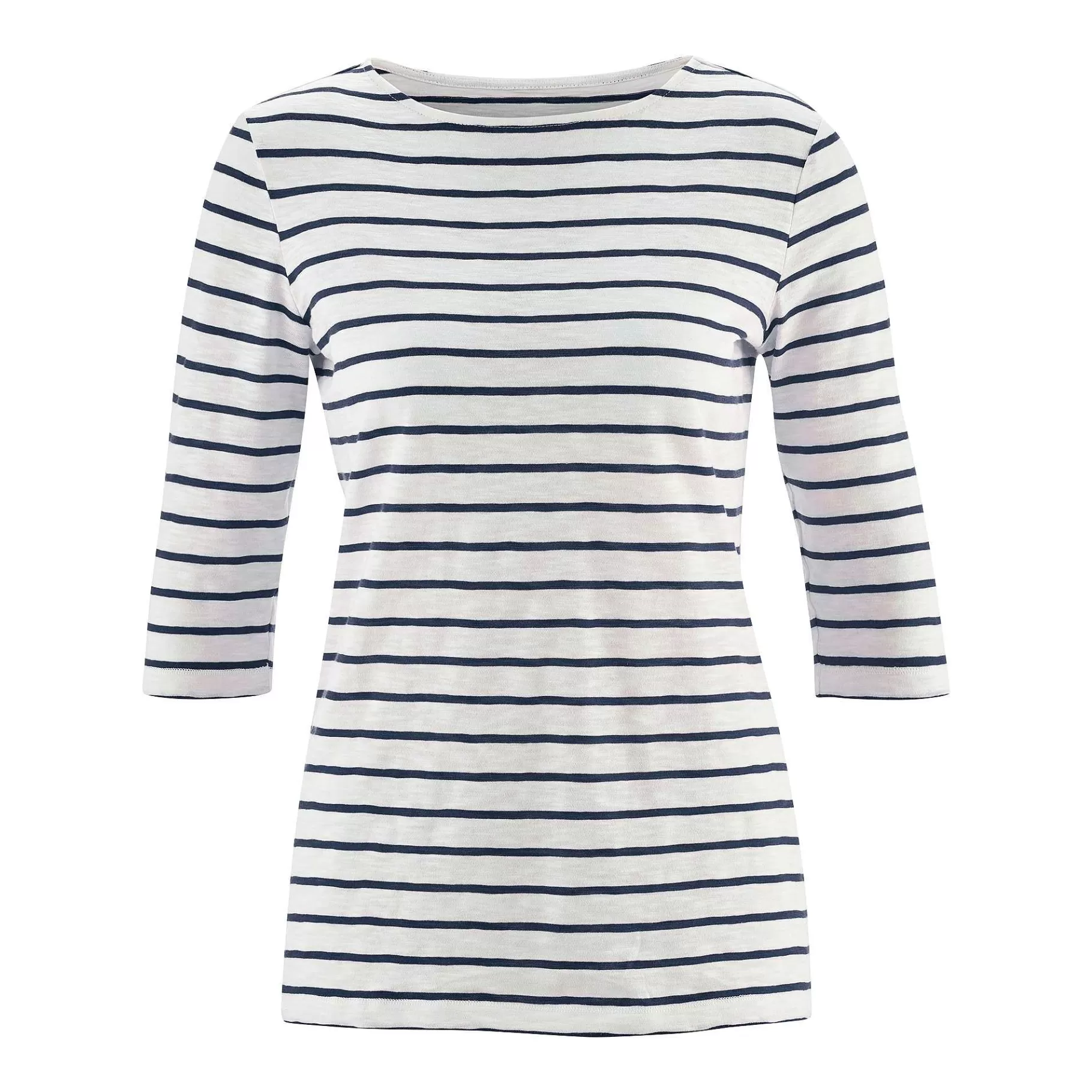 LIVING CRAFTS Chlopea | Shirt Gebroken Wit/Donker Marineblauw Outlet