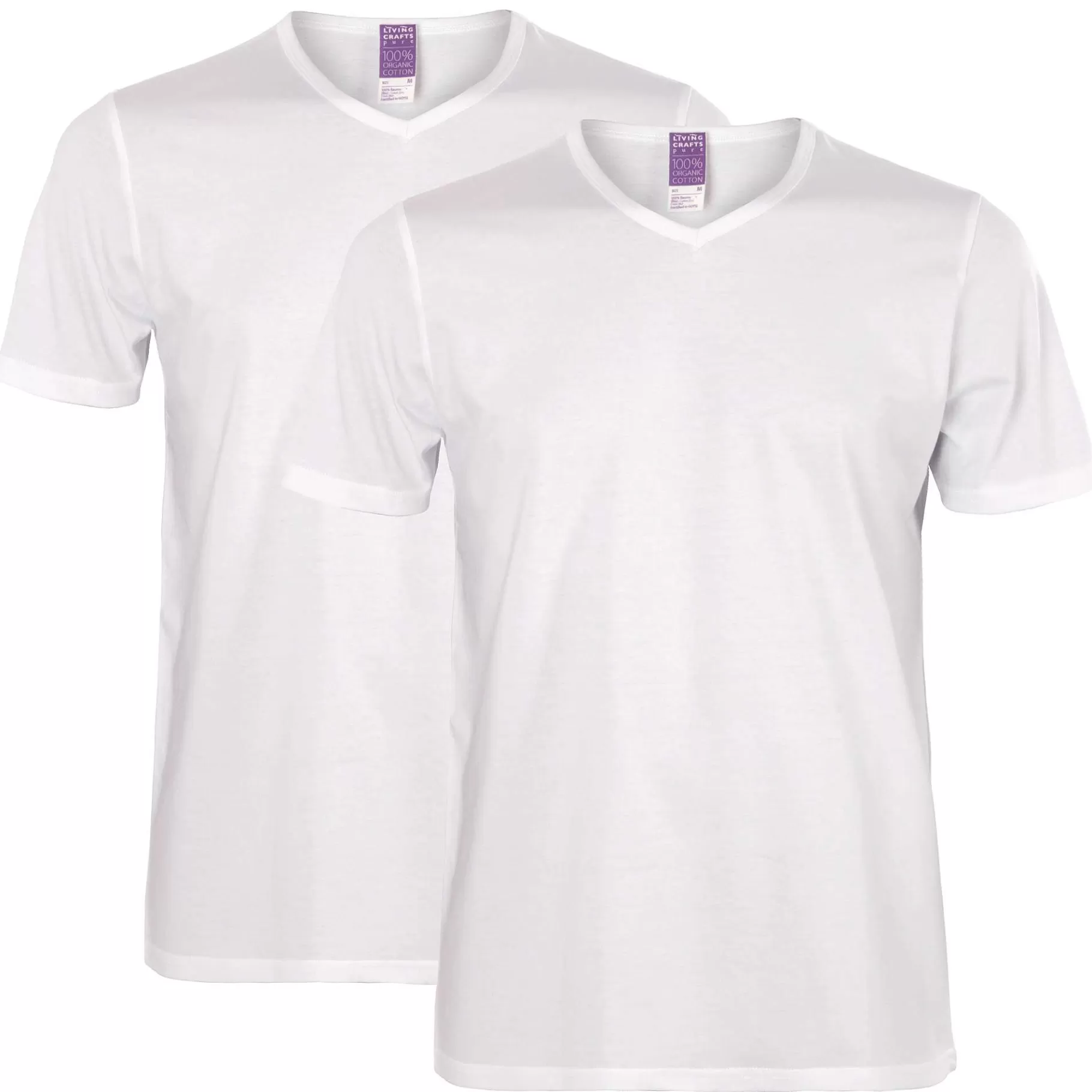 LIVING CRAFTS Daan | T-Shirt, Set Van 2 Wit Outlet