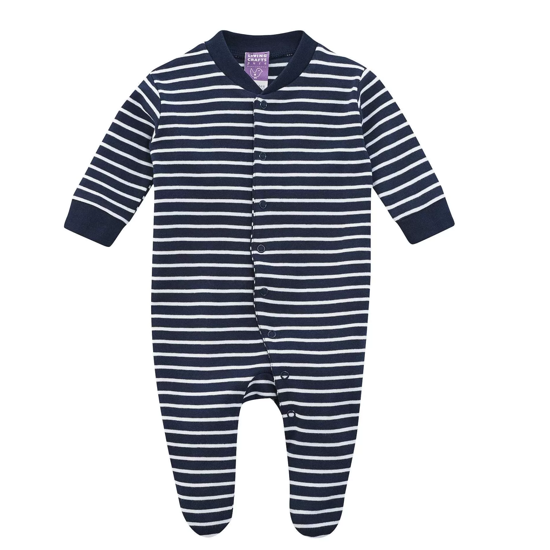 LIVING CRAFTS Dolfijn | Pyjama Wit/Marineblauw Gestreept Outlet