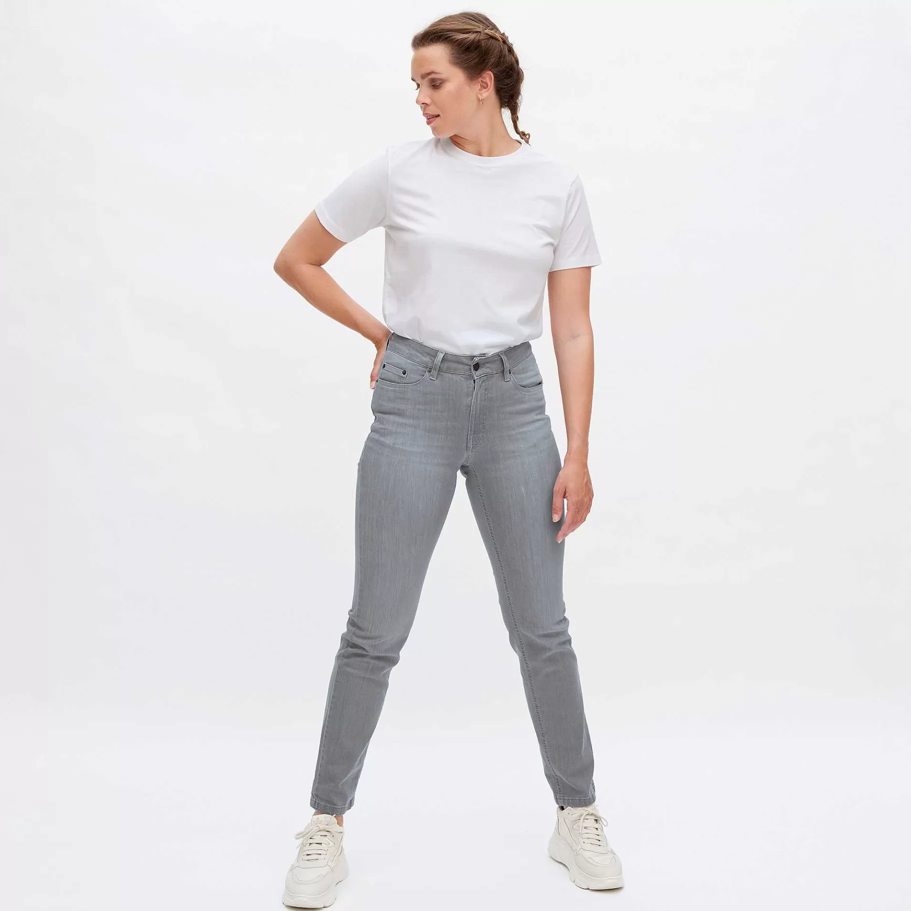 LIVING CRAFTS Donna | Jeans Grijze Denim Flash Sale