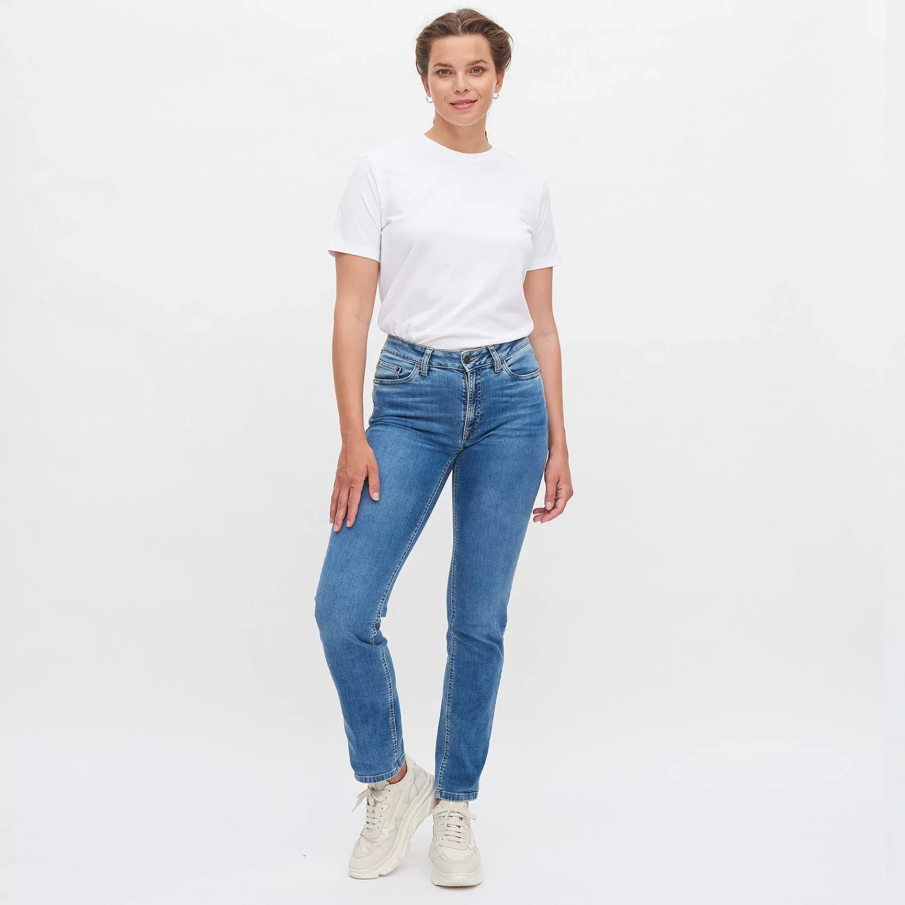 LIVING CRAFTS Donna | Jeans Midden-Indigo Flash Sale