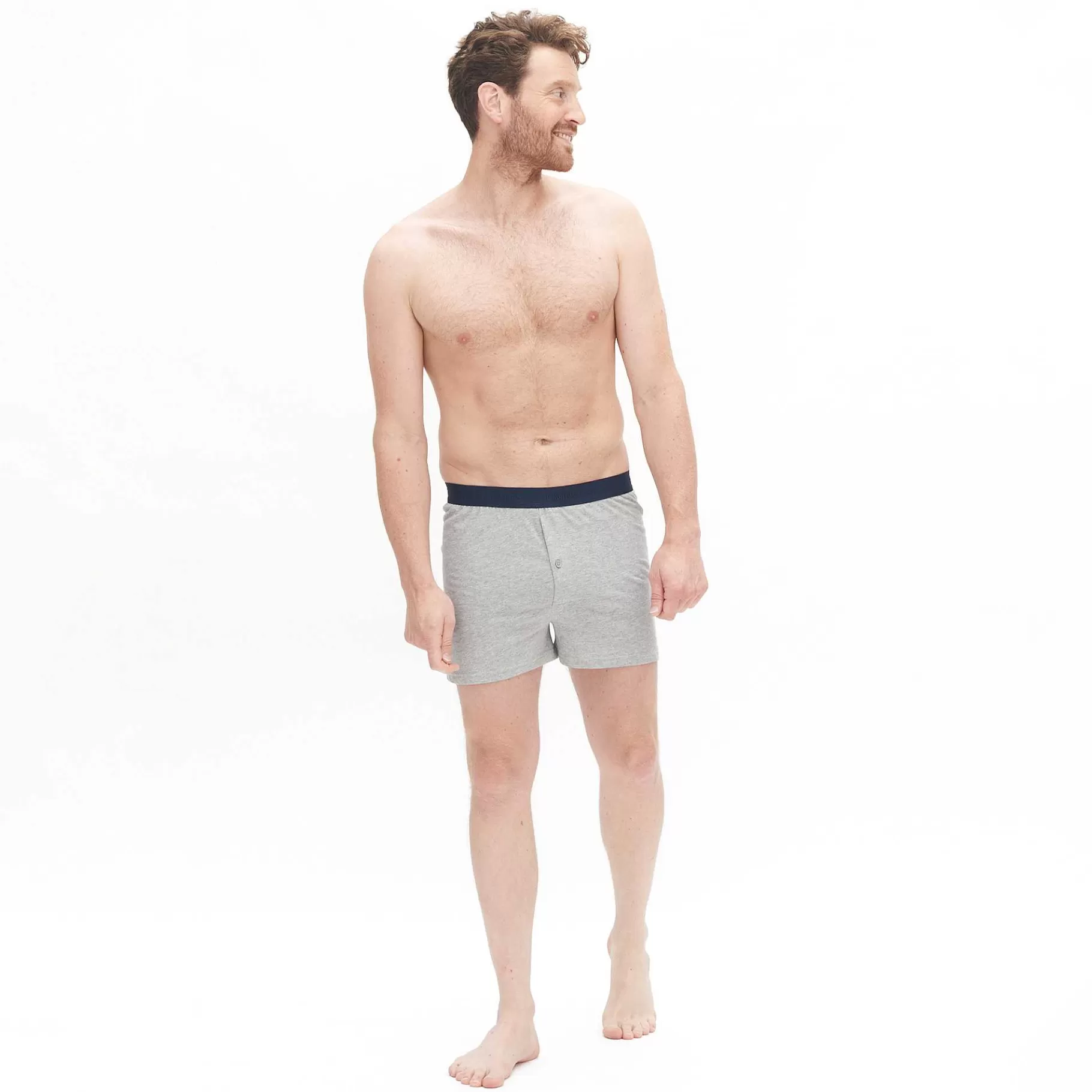 LIVING CRAFTS Ethan | Boxershorts, Set Van 2 Steengrijs Flash Sale