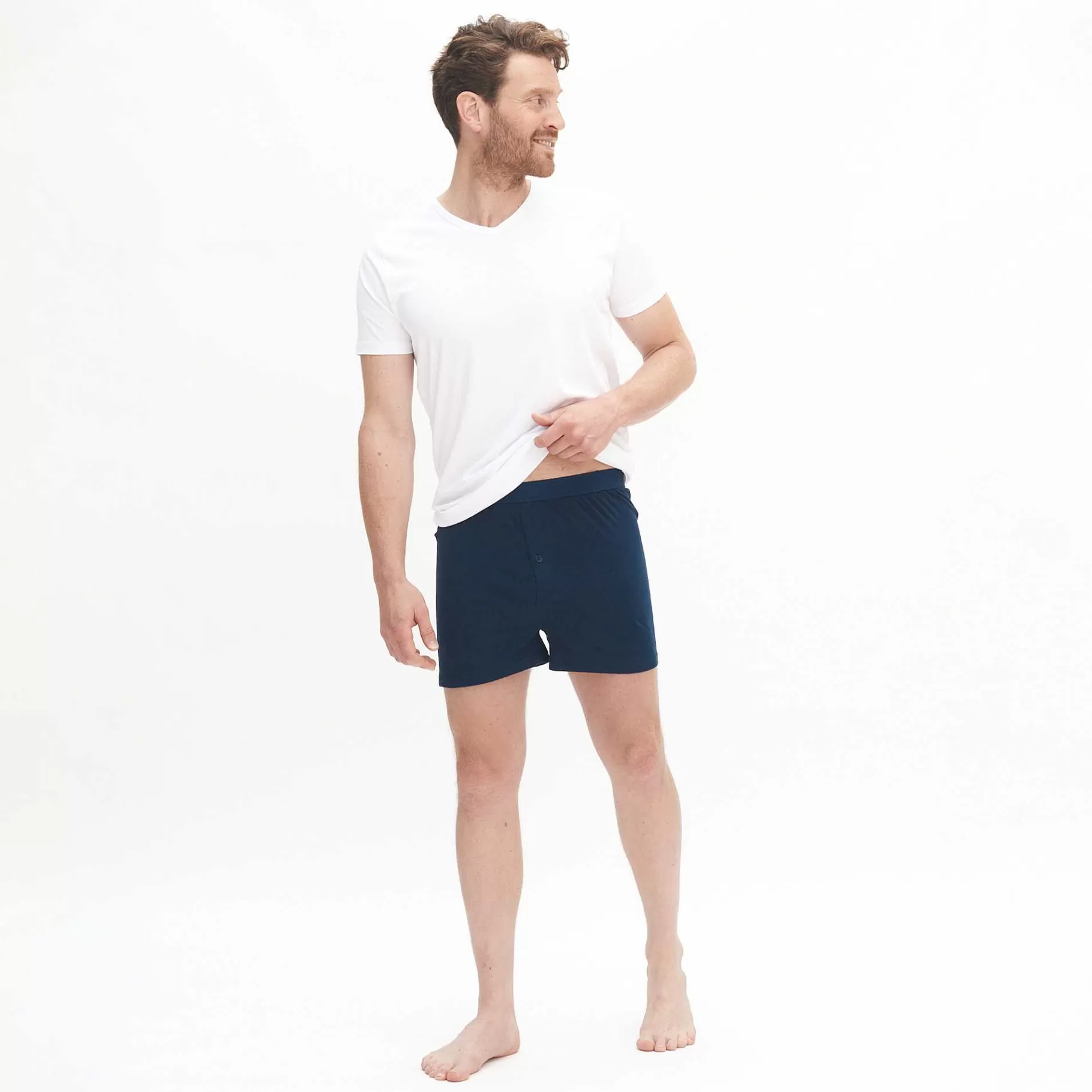 LIVING CRAFTS Ethan | Boxershorts, Set Van 2 Marine Cheap