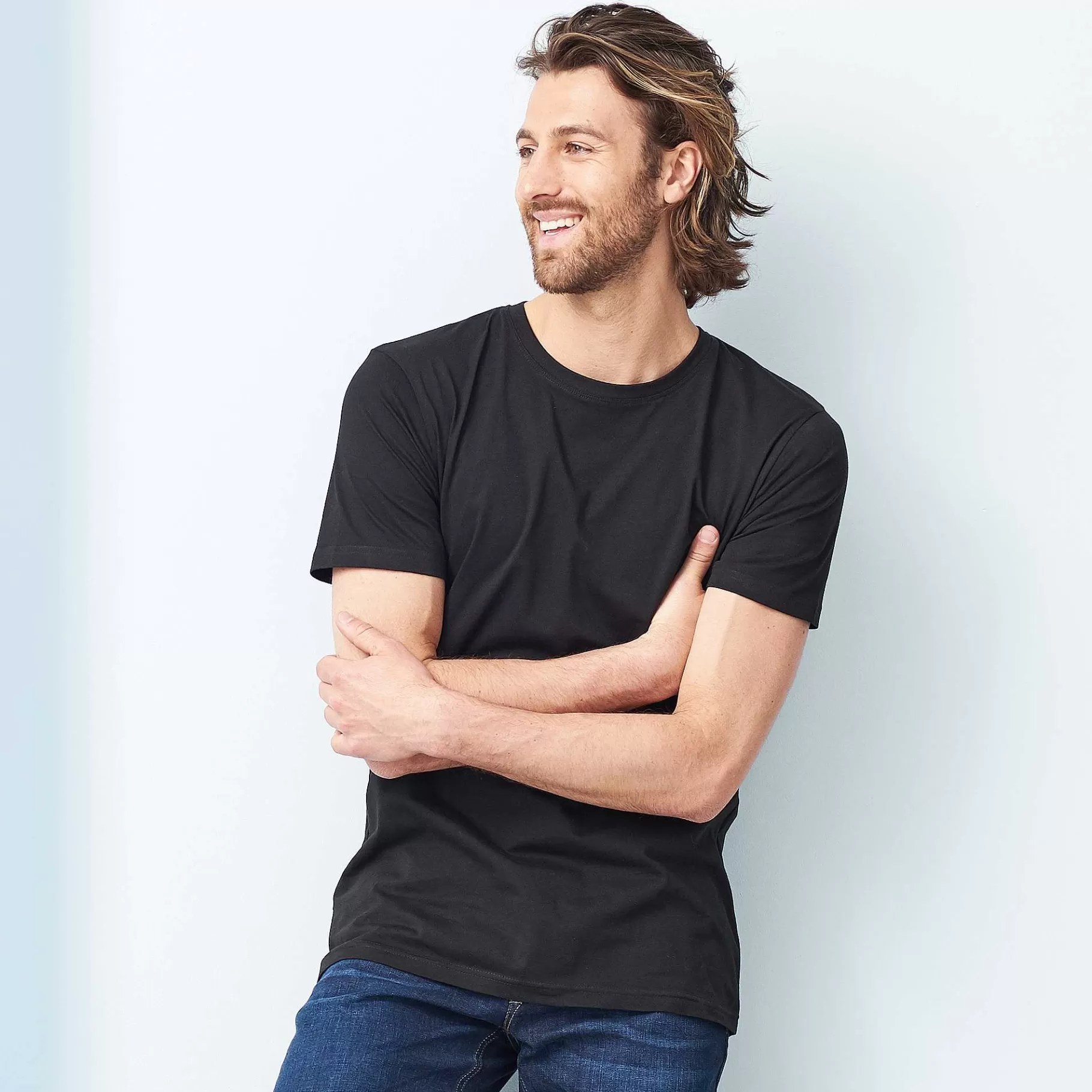 LIVING CRAFTS Fabian | T-Shirt, Set Van 2 Zwart Sale