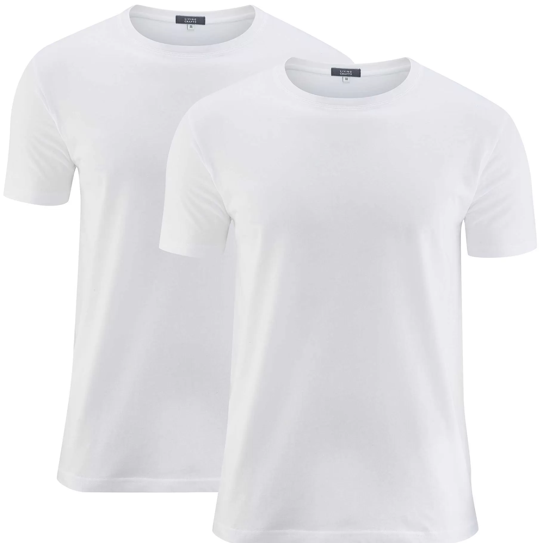 LIVING CRAFTS Fabian | T-Shirt, Set Van 2 Wit Online