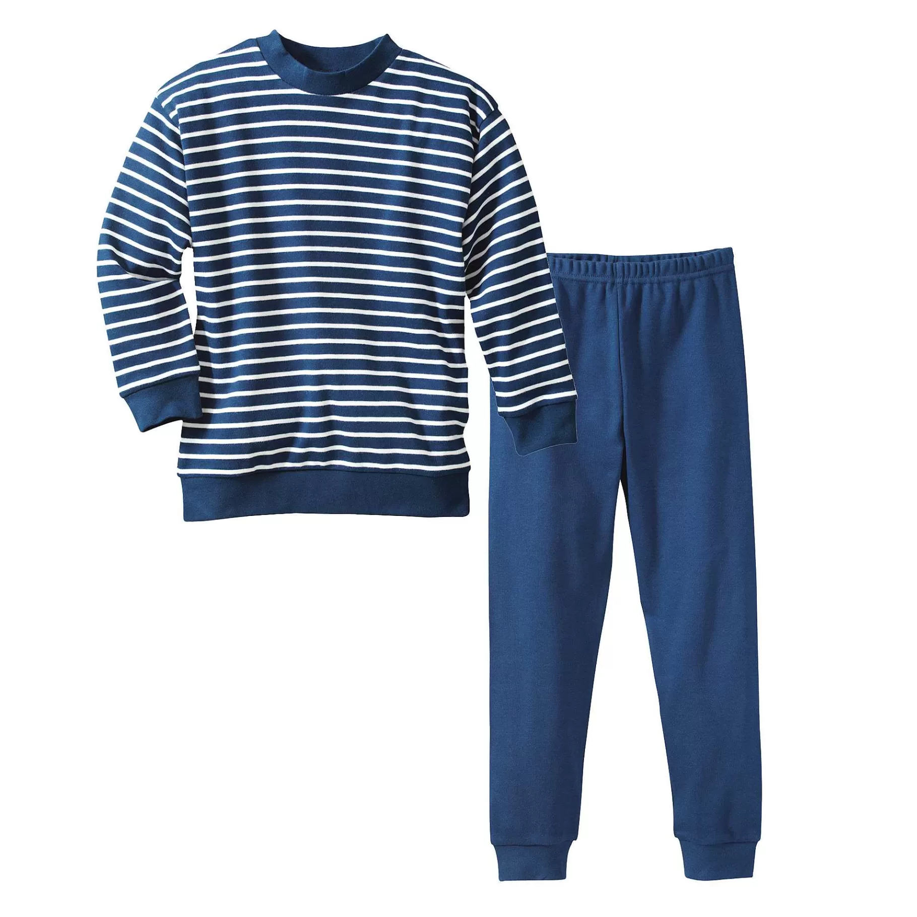 LIVING CRAFTS Levende Ambachten | Pyjama Wit/Marineblauw Gestreept Fashion