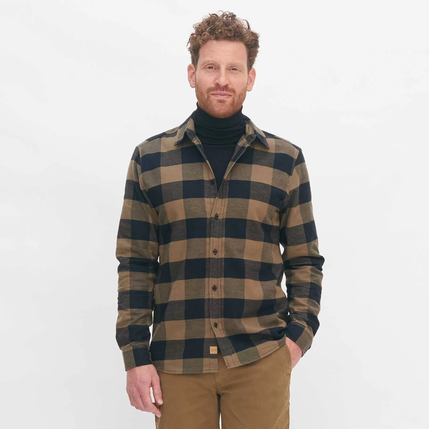 LIVING CRAFTS Nikolaj | Shirt Herfstbladeren/Zwart Sale