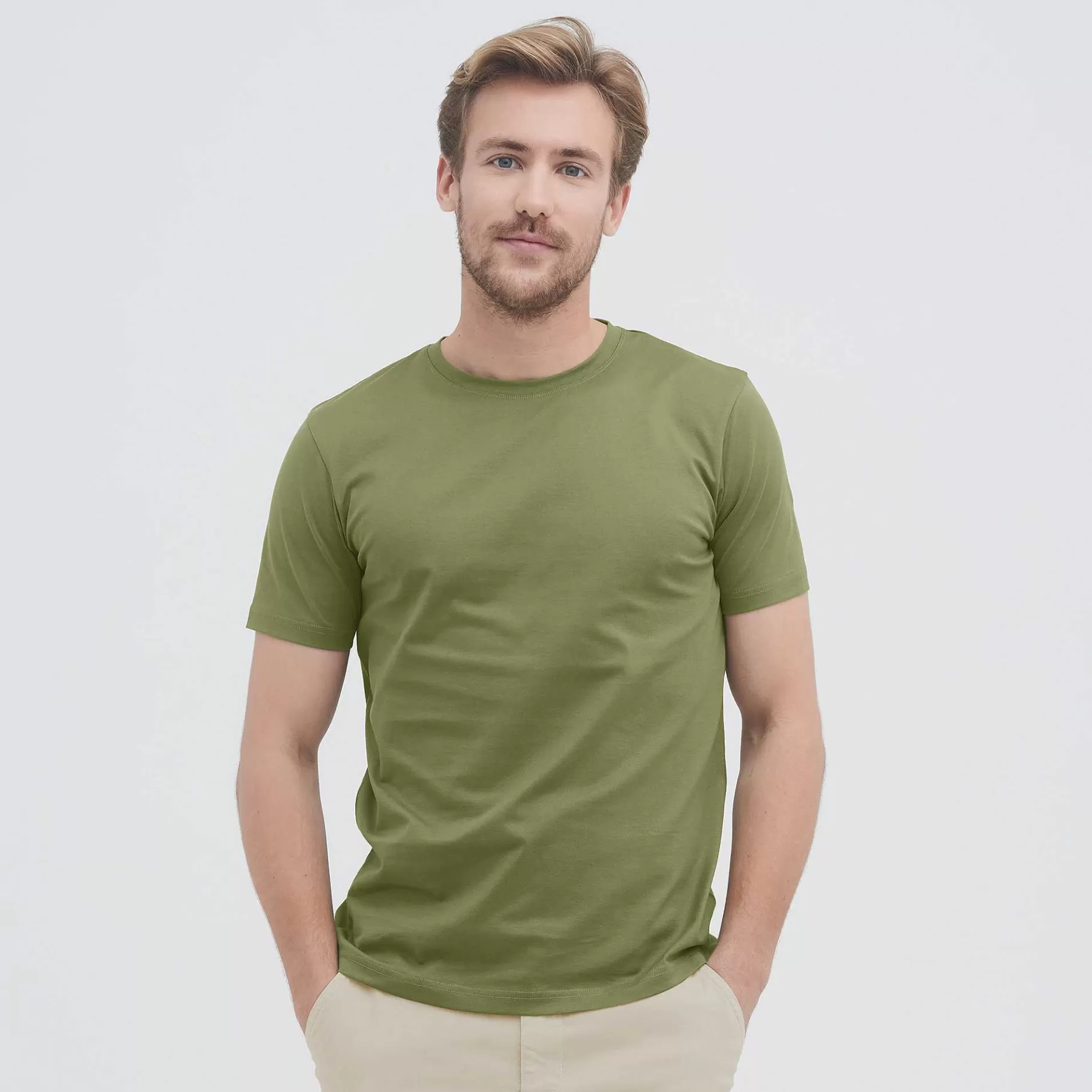 LIVING CRAFTS Normandisch | T-Shirt Olijf New