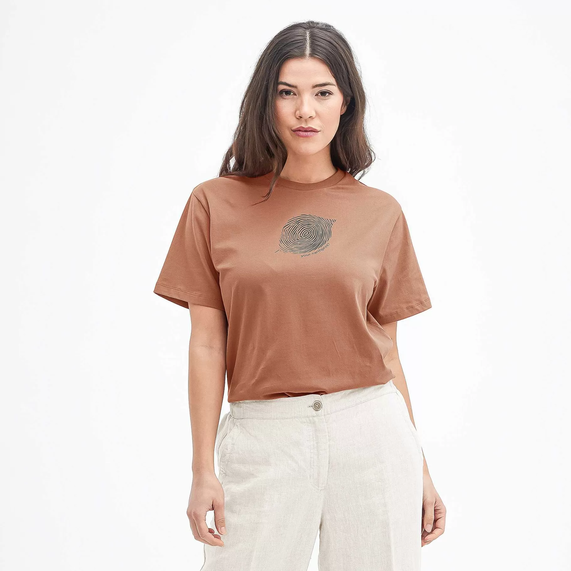 LIVING CRAFTS Nurit | T-Shirt Rauwe Sienna Cheap