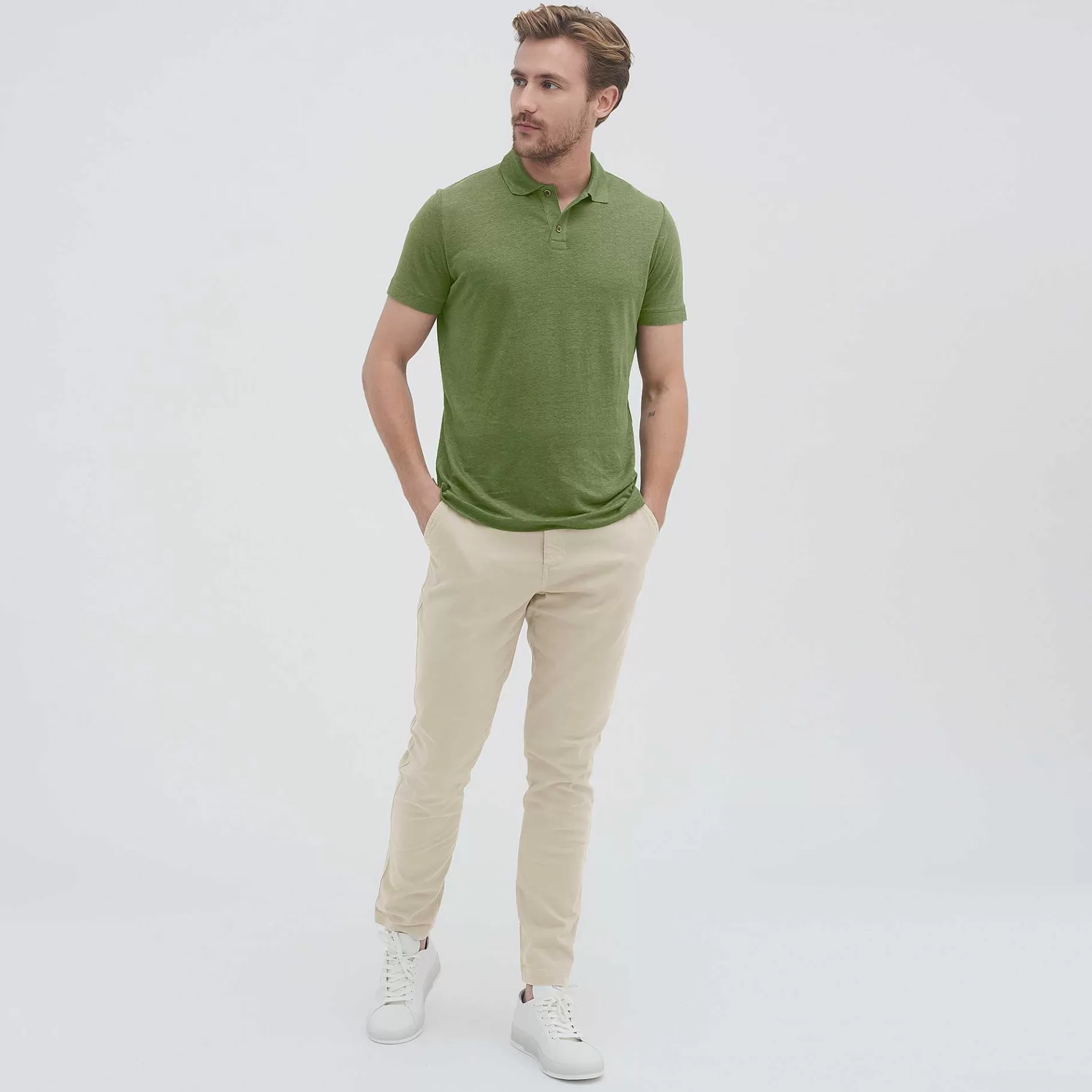 LIVING CRAFTS Ole | Poloshirt Olijf Sale