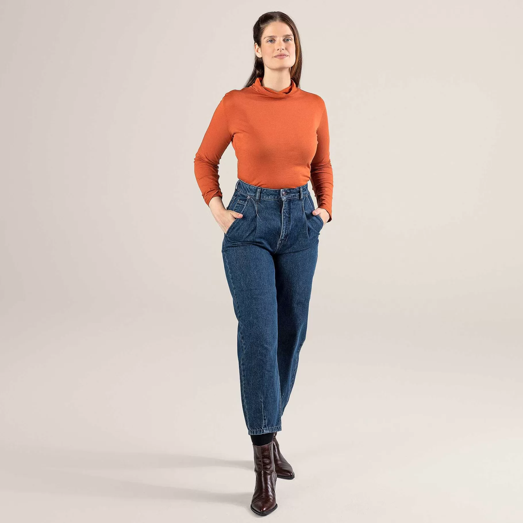 LIVING CRAFTS Paulette | Broek Donkerblauw Denim Cheap