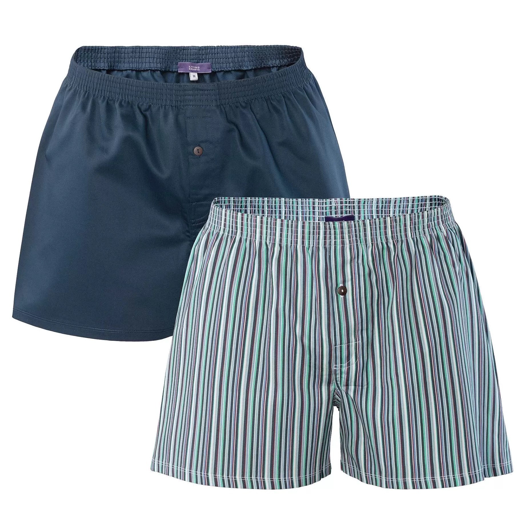 LIVING CRAFTS Rubio | Boxershorts, Set Van 2 Marineblauw Hot