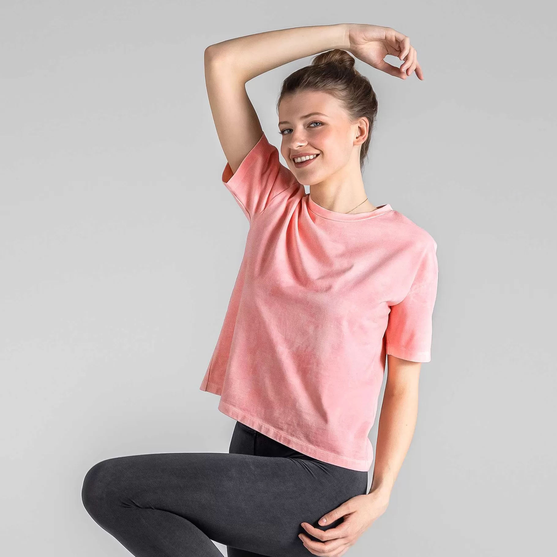 LIVING CRAFTS Waargebeurd Verhaal Benja | Vervaardigd Boxy T-Shirt Artwash Roze Sale